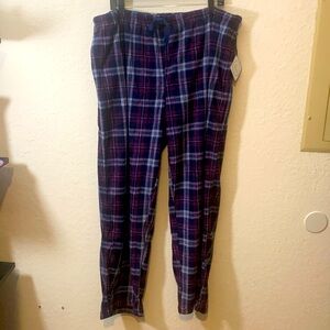 NWT navy plaid pj pants 3XL